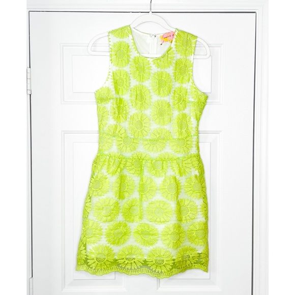 english rose Dresses & Skirts - English Rose Neon Floral Embroidered Lace Dress